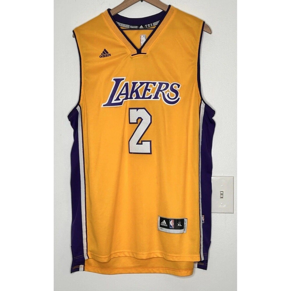 Adidas Lonzo Ball Los Angeles LA Lakers Yellow NBA XL+2 Jersey